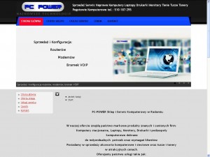 PC-POWER - sprzedaż, serwis i naprawa komputery, laptopy