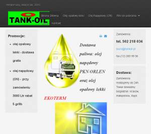 Tankoil.pl - Cena oleju opałowego