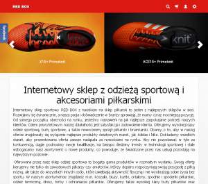 Sklep sportowy - Red Box - sklep.redboxsport.pl