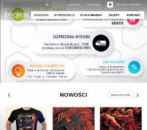 Koszulki z bohaterami - epichero.pl