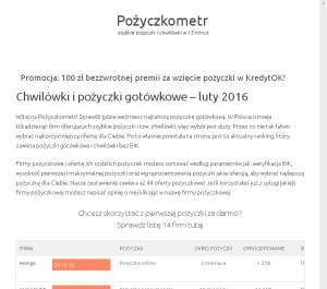 Pożyczki - pozyczkometr.pl