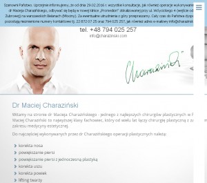 Charazinski.com - Chirurg plastyczny Dr Maciej Charaziński