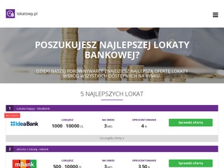 Porównywarka lokat - lokatowy.pl