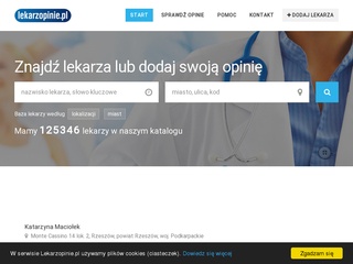 Lekarzopinie.pl - katalog lekarzy