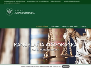 Kancelaria prawna Białystok - alinakorzeniewska.pl