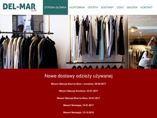 Del-mar.com.pl - Importer odzieży używanej - Hurtownia DEL-MAR