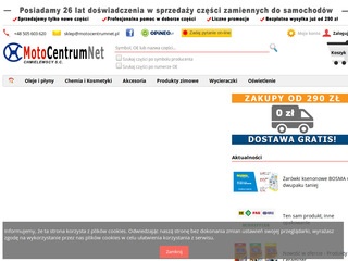 Sklep Motoryzacyjny MotoCentrumNet.pl Chmielewscy