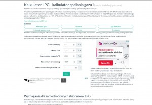 Kalkulatorlpg.pl  - Kalkulator opłacalności instalacji LPG