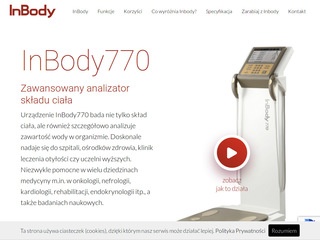 InBody770 - zawansowany analizator składu ciała
