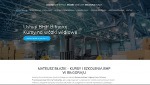 Usługi BHP Mateusz Błazik: Szkolenia, kursy na wózki widłowe