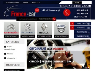 France Car - części zamienne do samochodów francuskich