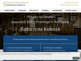 Kancelaria Radcy Prawnego w Warszawie - Katarzyna Kulesza