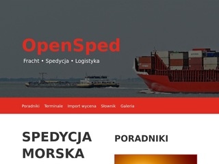 Transport drogowy - opensped.pl