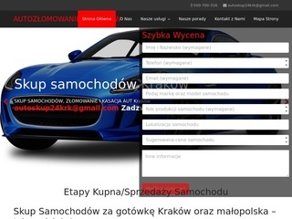 Złomowanie pojazdów Kraków - skupsamochodowkrakow24.pl