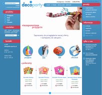 Decoparty.pl - organizacja imprez i zabaw, sklep z artykułami dekoracyjnymi