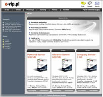Hosting e-vip.pl - domeny 60% taniej, serwery wirtualne