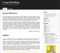 Hugo DevBlog php wzorce projektowe filmy