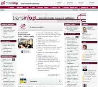 Portal transportu publicznego TransInfo