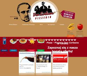 Doncorleonepizza.pl - Pizza przez internet w Toruniu - Don Corleone