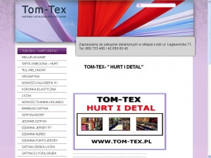 Tom-Tex - Dzianiny to nasza specjalność