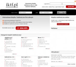 Książka telefoniczna online - iktf.pl
