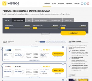 Porównaj najtańszy hosting - Hostdog.pl