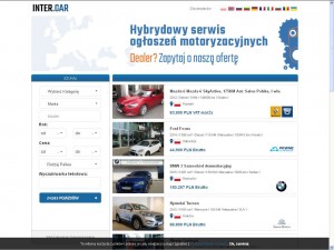 Inter.car - Hybrydowy serwis ogłoszeń motoryzacyjnych