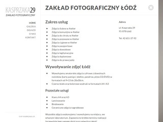 Zakład Fotograficzny Łódź - kasprzaka29.pl