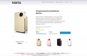 Klarta.pl - oczyszczacze powietrza marki Klarta