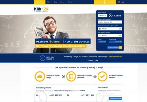 klik-24.com - Wyślij pieniądze z UK do Polski 