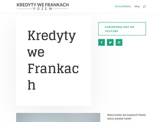 Kredyty we frankach - kredytwefrankachpozew.pl