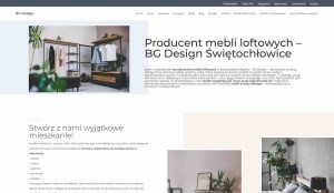 loftowa konsola biurowa - bgdesign.com.pl