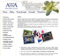 Firma - AnmA Jasło - dekoracje weselne