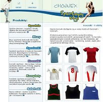 Chojnex - stroje i odzież sportowa