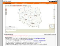 Mapa Polski - interaktywna internetowa