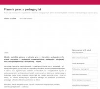 Praca licencjacka pedagogika - pisanie-pedagogika.pl
