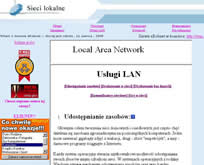 Serwis eRobnet - Charakterystyka sieci LAN